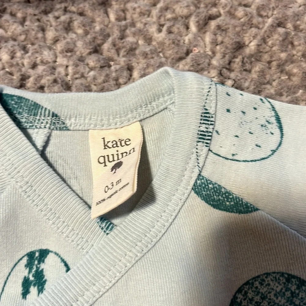 New Kate Quinn Newborn Layette 2 Piece Set Robin’s Egg Blue Jumper Easter NWOT